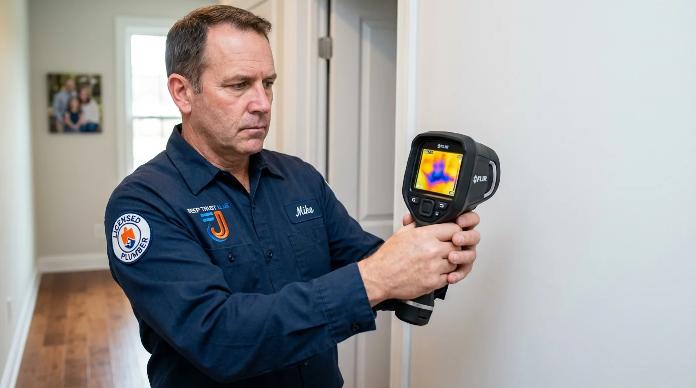 Thermal imaging leak detection by Johns Plumbing LLC in Sedgwick